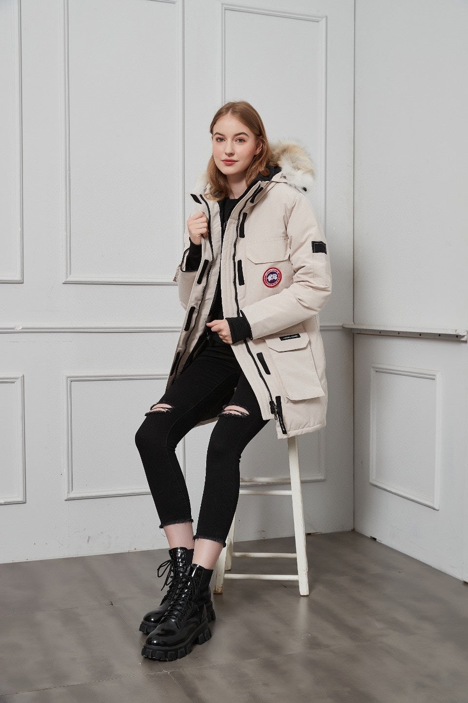 Canada Goose - Expedition Parka Crème