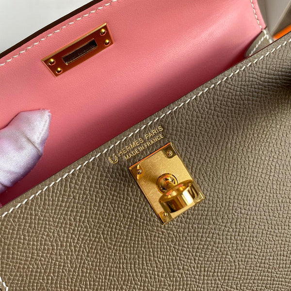 Sac Hermes Kelly Taupe foncé