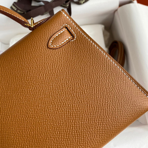 Sac Hermes Kelly Marron cognac