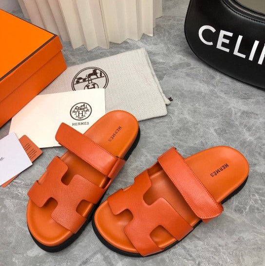 Sandales Chypre Hermes Orange Full