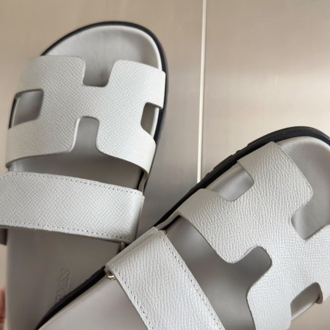 Sandales Chypre Hermes Blanc cassé