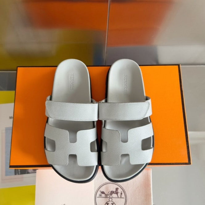 Sandales Chypre Hermes Blanc cassé