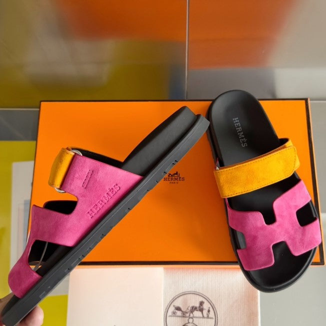 Sandales Chypre Hermes Rose Orange