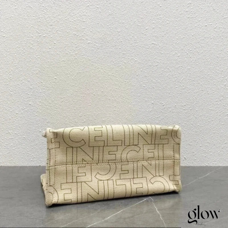 Celine - Small Cabas Thais Striped Textile With Calfskin