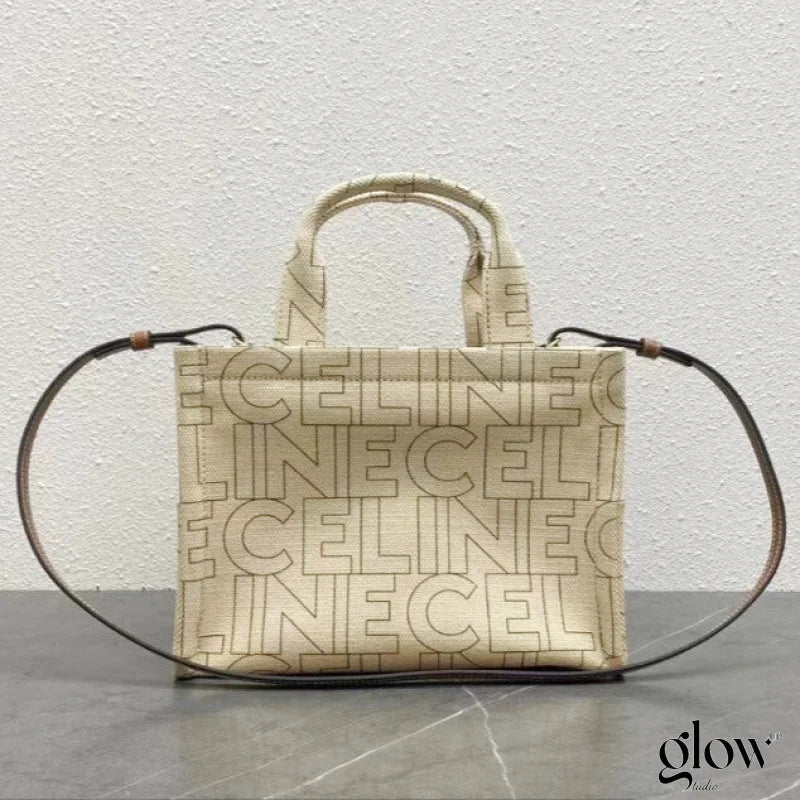 Celine - Small Cabas Thais Striped Textile With Calfskin