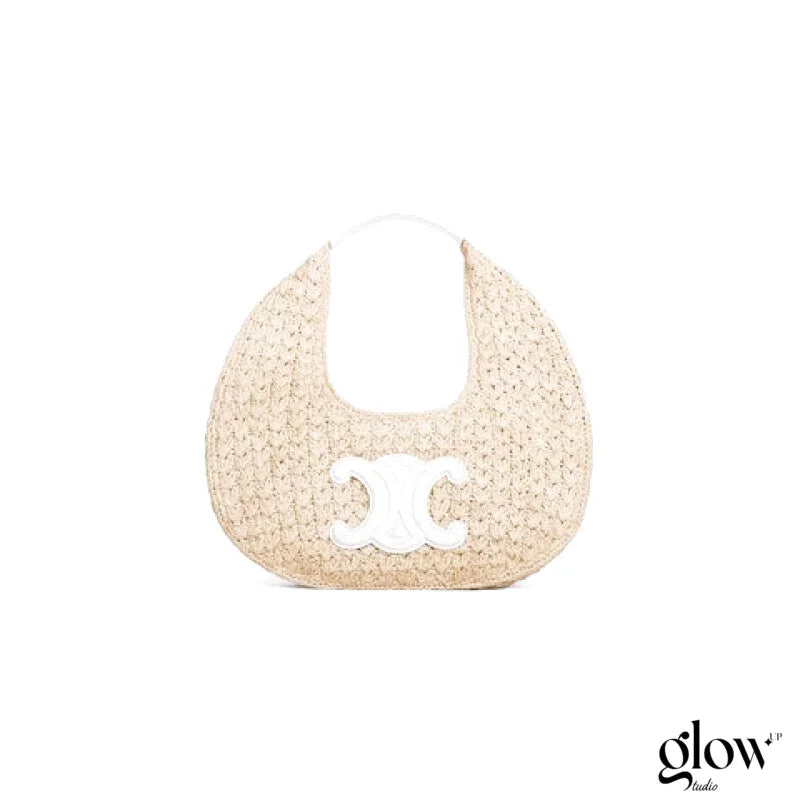 Céline - HOBO BAG IN Raffia and Calfskin