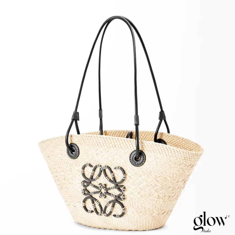 Loewe - Anagram en palmier Iraca et cuir de veau