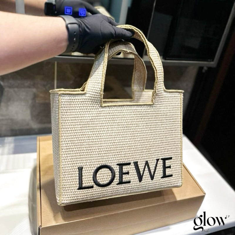 LOEWE - Font Tote Petit en raphia
