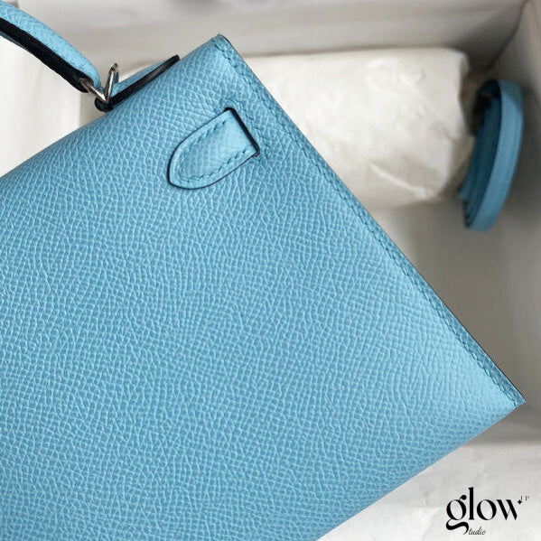Sac Hermes Kelly Bleu azur