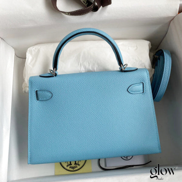 Sac Hermes Kelly Bleu azur