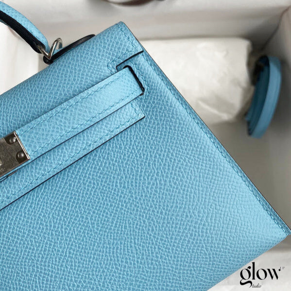 Sac Hermes Kelly Bleu azur