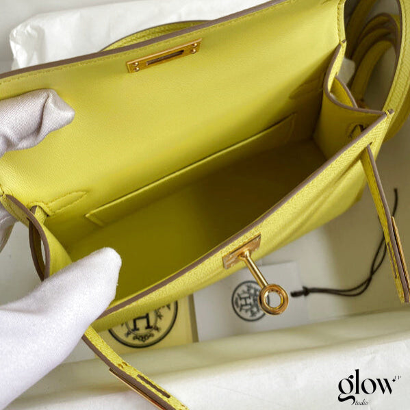 Sac Hermes Kelly Jaune soleil