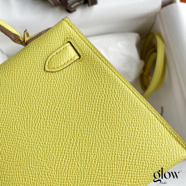Sac Hermes Kelly Jaune soleil
