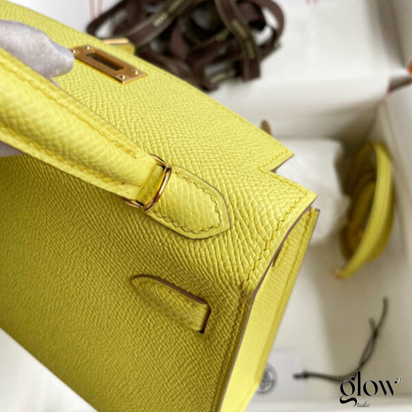 Sac Hermes Kelly Jaune soleil