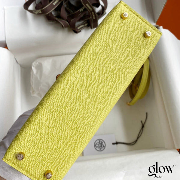 Sac Hermes Kelly Jaune soleil