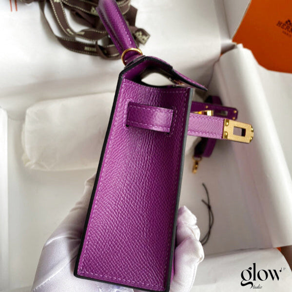 Sac Hermes Kelly Violet améthyste