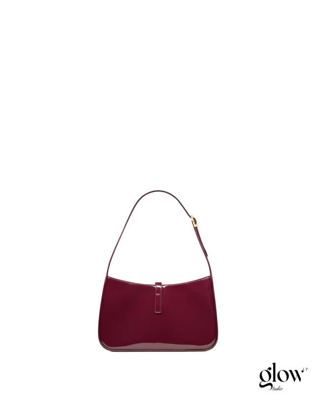 YSL - le 5 à 7 en cuir verni Red