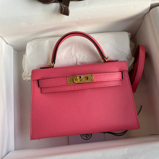 Birkin Rose écarlate 19 cm Rose framboise