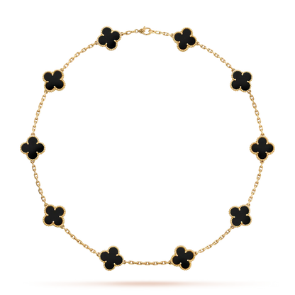 Van Cleef - Collier Vintage Alhambra , 10 motifs White