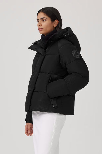 Canada Goose - Parka Junction Black Label à effet froissé brillant Noir