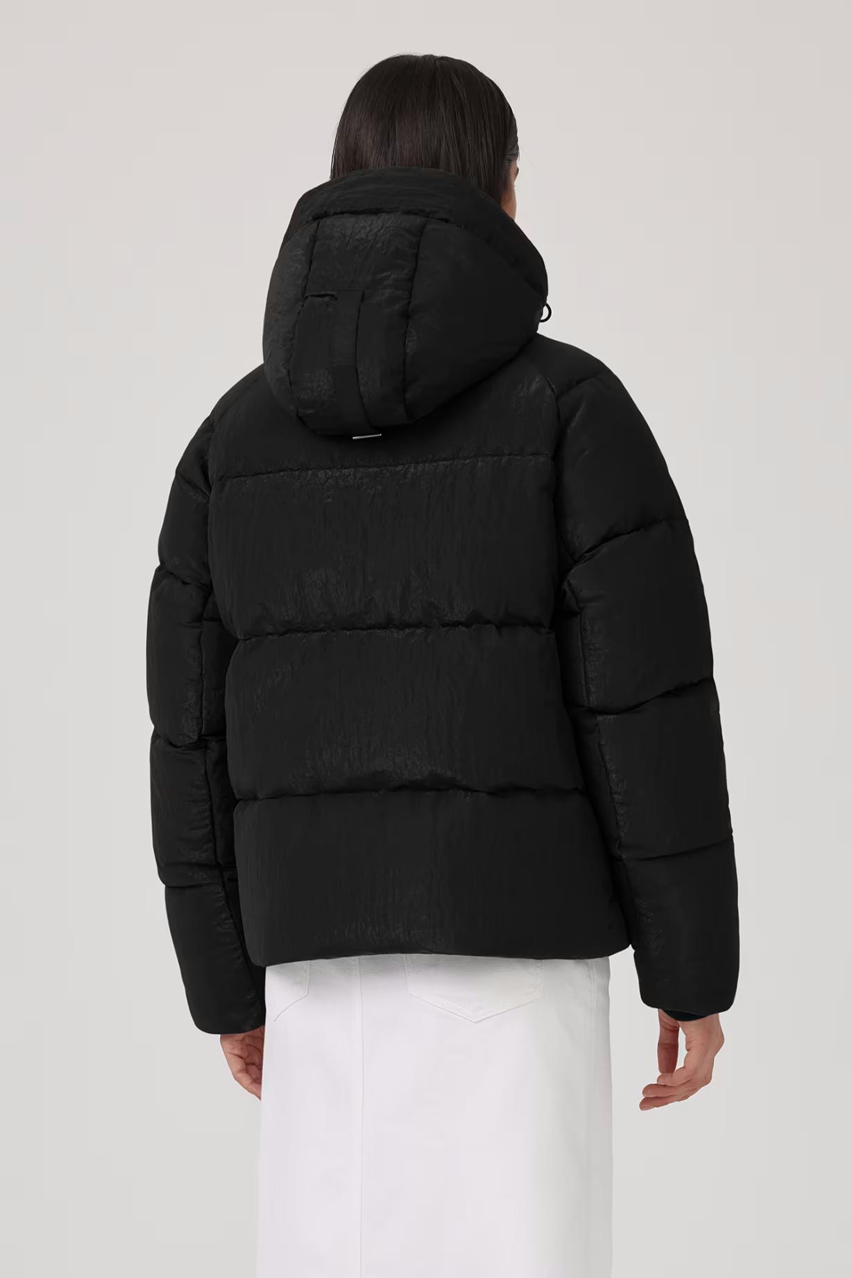 Canada Goose - Parka Junction Black Label à effet froissé brillant Noir