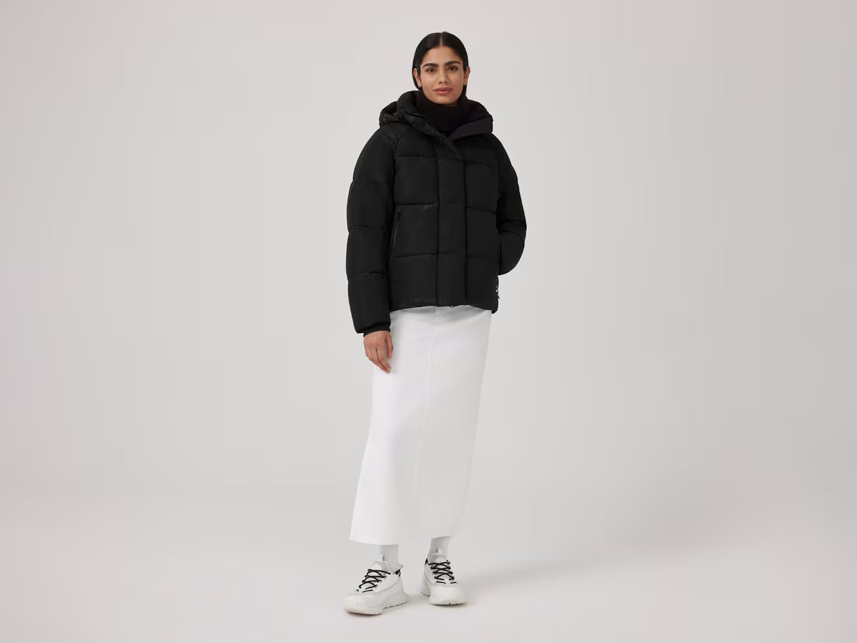 Canada Goose - Parka Junction Black Label à effet froissé brillant Noir
