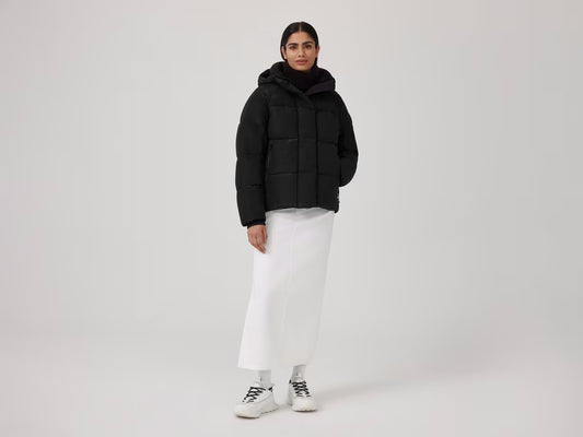Canada Goose - Parka Junction Black Label à effet froissé brillant Noir