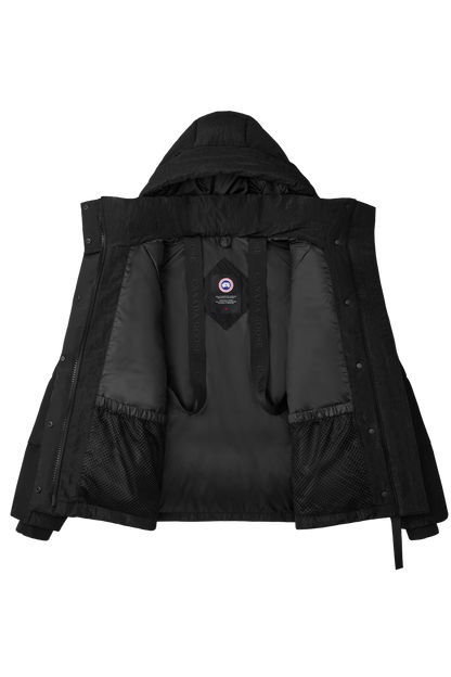 Canada Goose - Parka Junction Black Label à effet froissé brillant Noir