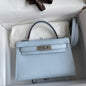Sac Hermes Kelly Bleu glacier