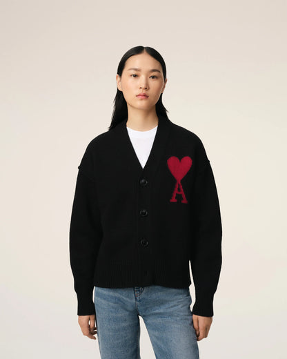 Cardigan Noir En Laine