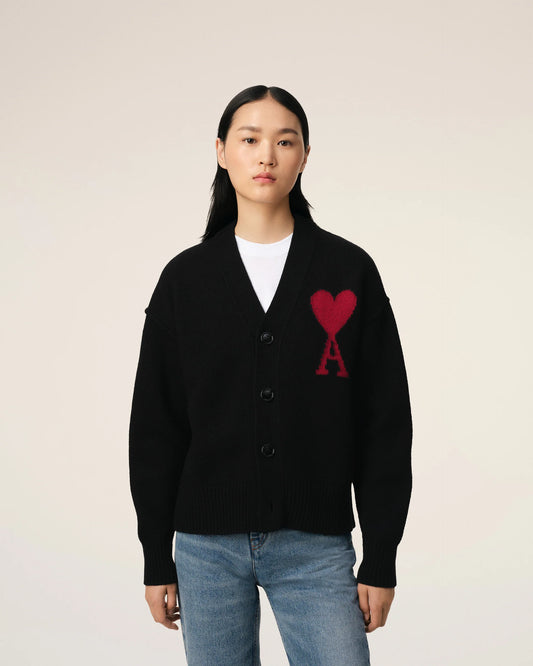 Cardigan Noir En Laine