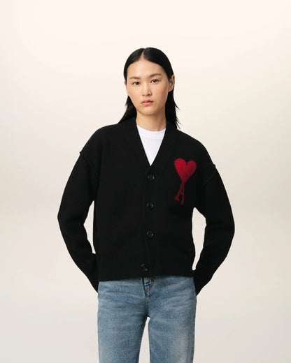 Cardigan Noir En Laine