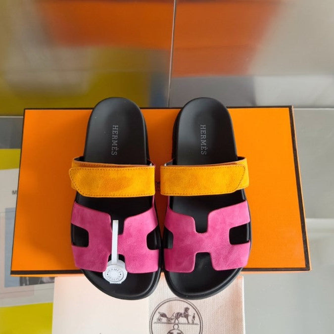 Sandales Chypre Hermes Rose Orange