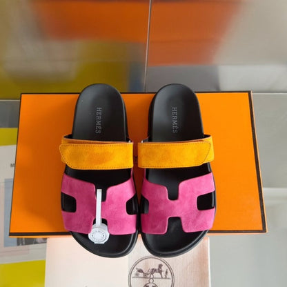 Sandales Chypre Hermes Rose Orange