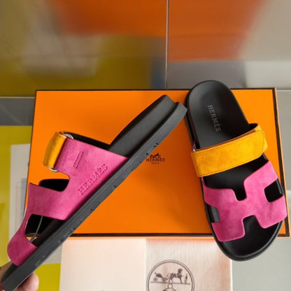 Sandales Chypre Hermes Rose Orange
