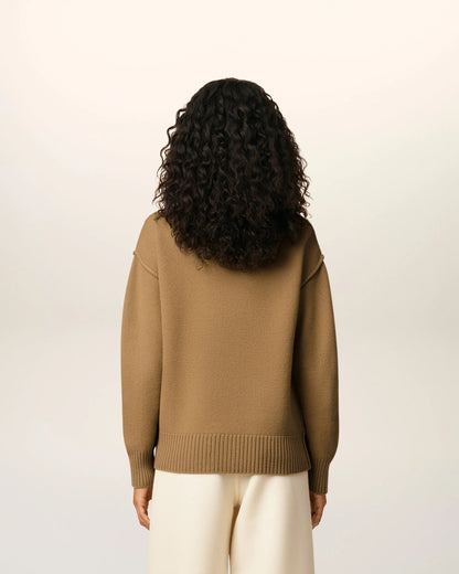 Cardigan Marron  En Laine