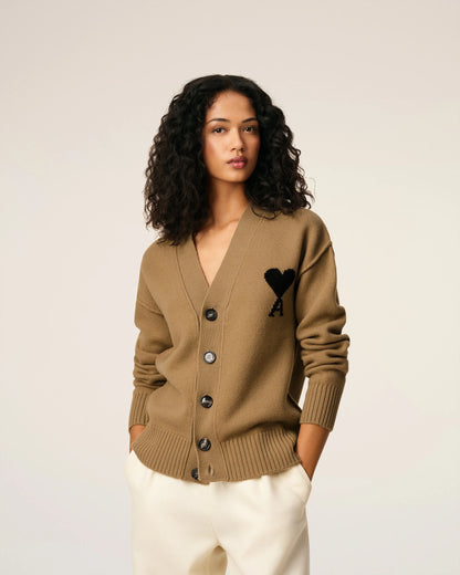 Cardigan Marron  En Laine