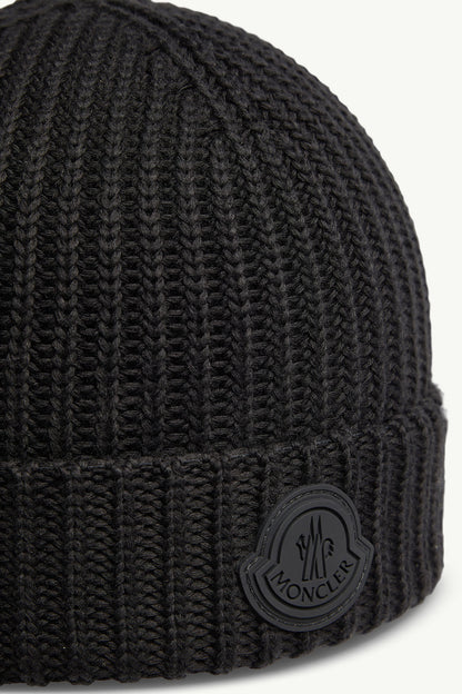 Moncler Bonnet en coton Noir