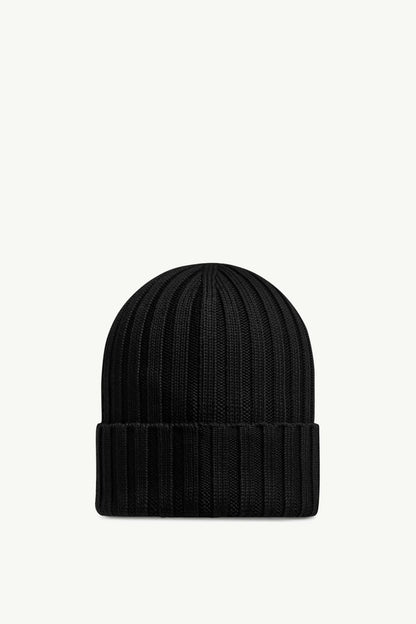 Moncler Bonnet en laine Noir