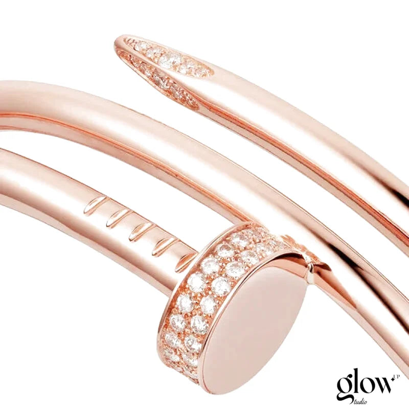 Bracelet Juste un Clou, double, diamants Cartier Rose