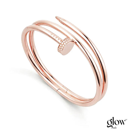 Bracelet Juste un Clou, double, diamants Cartier Rose