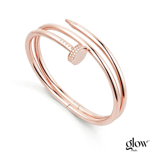 Bracelet Juste un Clou, double, diamants Cartier Rose