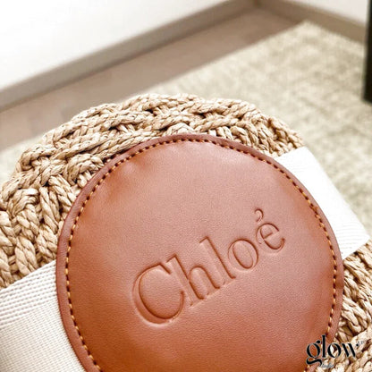 Chloé - Small Woody basket in natural fibers