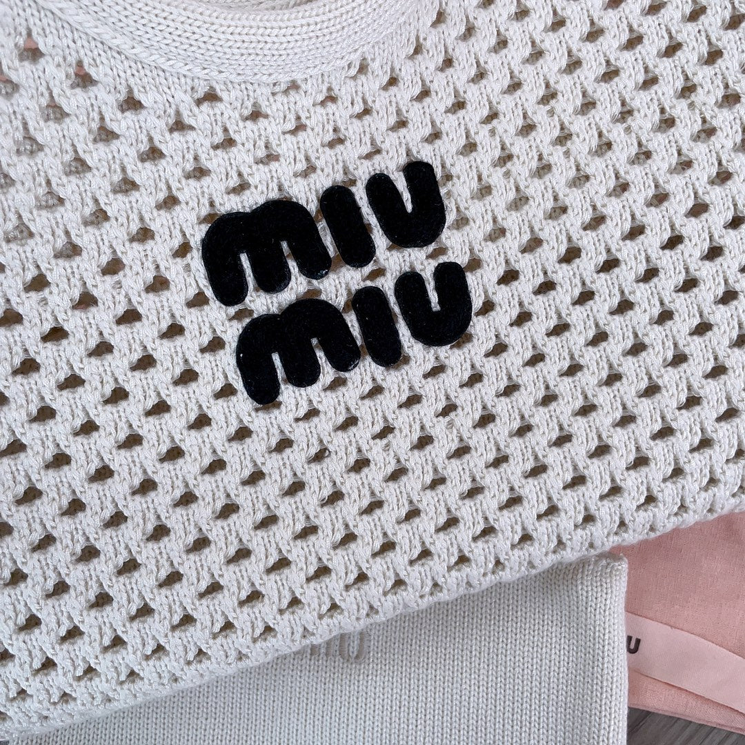 Miumiu - Crochet Tote Bag Blanc