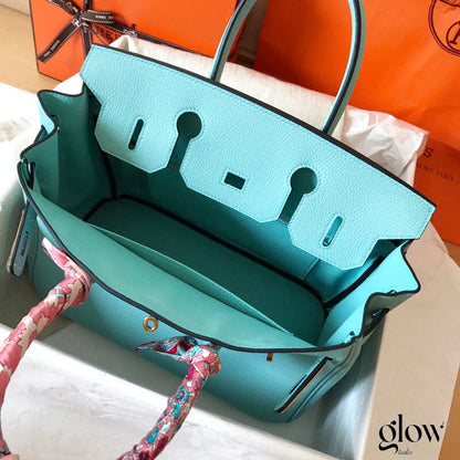 Hermes - Birkin 35 cm Bleu clair
