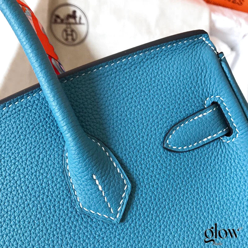 Hermes - Birkin 35 cm Bleu Izmir