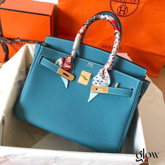 Hermes - Birkin 35 cm Bleu Izmir