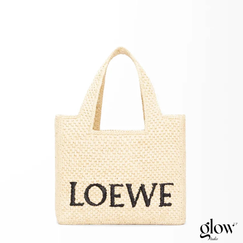 LOEWE - Font Tote Petit en raphia