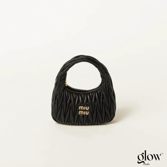 Miumiu - Wander matelassé nappa leather hobo bag