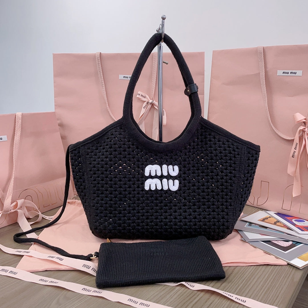 Miumiu - Crochet Tote Bag Blanc